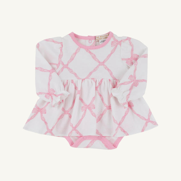 LS Daisy Diaper Cover Dress, 
Belle Meade Bow/Pier Party Pink main image 1