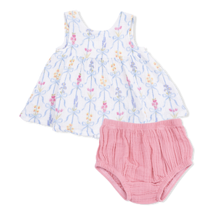 Angel Dear Dress with Bow and Bloomer - Ribbon Bouquets