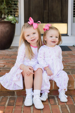 James and Lottie Tally Twirl Dress in On Pointe Knit