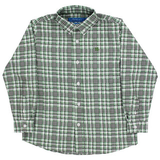 J. Bailey Performance Roscoe Button Down Shirt - Oak Plaid