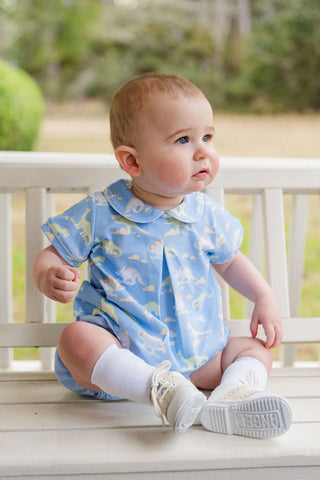 James and Lottie Rory Diaper Set in Dinosaur Knit