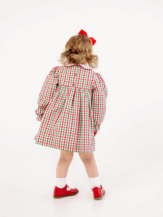 The Beaufort Bonnet Company Della Marie Dress -Richmond Red & Kiawah Kelly Green Gingham