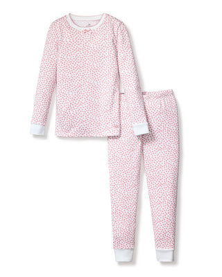 Petite Plume Kid's Pima Snug Fit Pajama Set in Sweethearts
