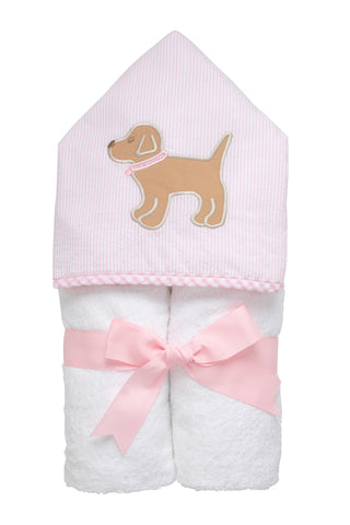 3 Marthas Everykid Towel - Pink Puppy