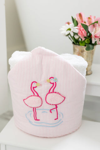 3 Marthas Everykid Towel - Flamingo