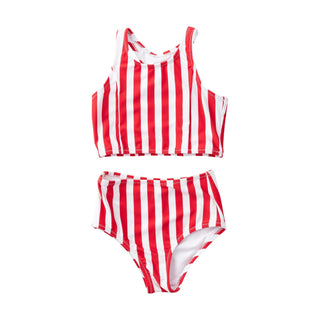 Prohdoh Girls Beachcomer Bikini - Watermelon Stripe
