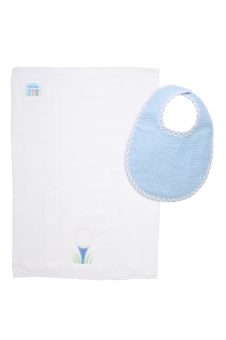 3 Marthas Basic Bib & Burp Boxed Set - Golf