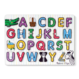 Lift & See Alphabet Wooden Peg Puzzle (26 pcs)