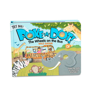 Poke-a-Dot: The Wheels on the Bus Wild Safari Board Book