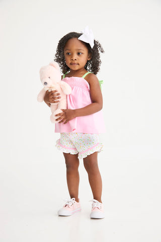 The Beaufort Bonnet Lainey's Little Top- Pier Party Pink & Lexington Lime