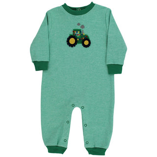 The Bailey Boys Knit Romper - Yuletide Tractor