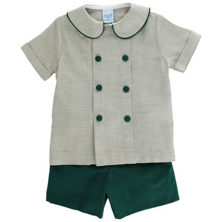 The Bailey Boys - Heirloom Holly with Basil - Dressy Short Set