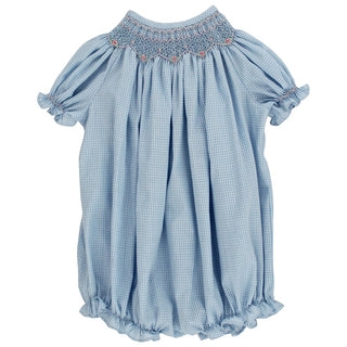 The Bailey Boys - Check Geometrics - Bishop Romper Blue