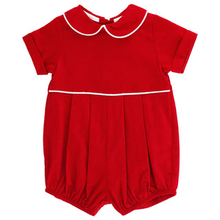 Bailey Boys- Red Corduroy - Dressy Bubble Short