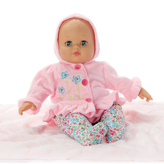 Baby Cuddles Pink Hoodie (Includes A Bottle) 14"