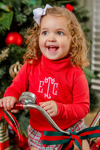 The Beaufort Bonnet Company Tatum's Turtleneck & Onesie (Unisex) - Richmond Red