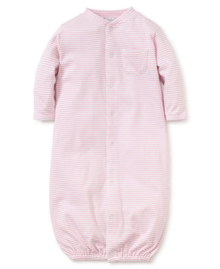 Simple Stripes Pink Convertible Gown (Newborn)