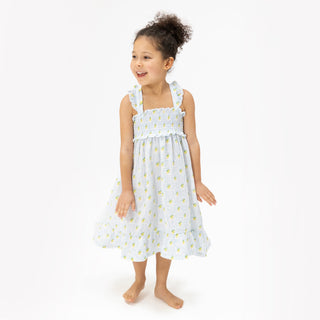 Angel Dear Smocked Ruffle Sundress with Bloomer- Lovely Lemons