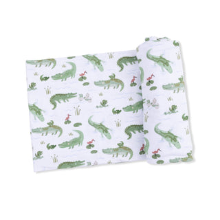 Angel Dear Crayon Alligators- Swaddle Blanket