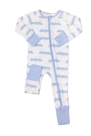 Train - Sleep Romper zip