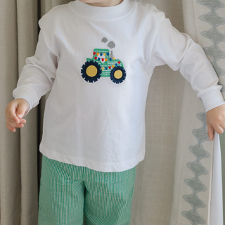 The Bailey Boys Pant Set -Yuletide Tractor