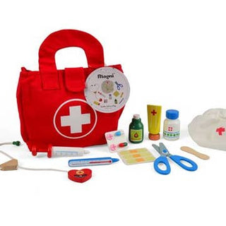 Doctor Kit in A Bag (11 Wooden Pieces)