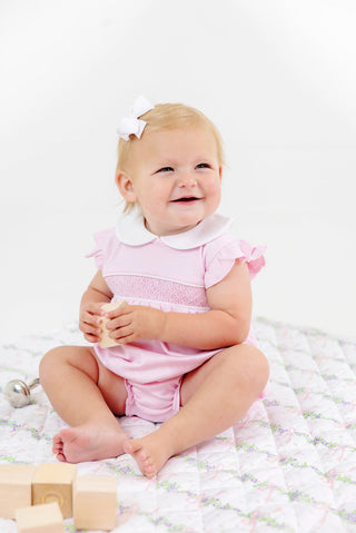 The Beaufort Bonnet Company Banbury Bubble - Palm Beach Pink with Worth Avenue White