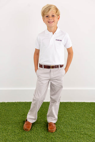 The Beaufort Bonnet Company Florida Prim & Proper Polo - Worth Avenue White