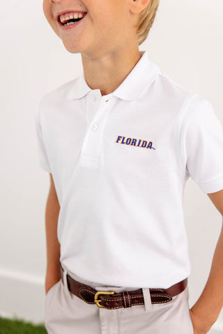 The Beaufort Bonnet Company Florida Prim & Proper Polo - Worth Avenue White