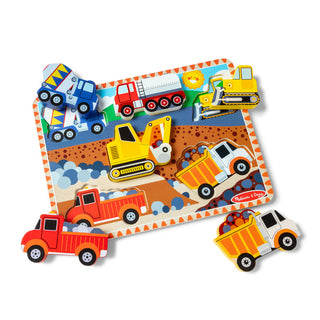 Melissa and Doug - Construction Chunky Puzzle - 6 Pieces
