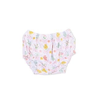 Angel Dear Ruffly Strap Top and Bloomer - Spring Blooms Bow Trellis