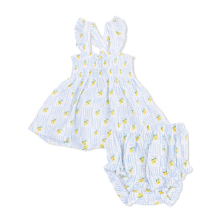 Angel Dear Smocked Top with Bloomer - Loverly Lemons