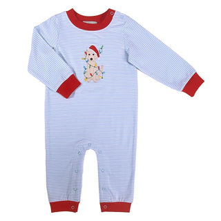 ISHTEX- Christmas Lights Boy's Romper