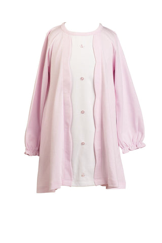 The Proper Peony Scallop Button Front Dress - Pink