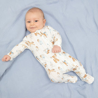 Angel Dear 2 Way Zipper Footie- Cowboy Nursery