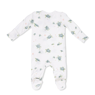 Angel Dear 2 Way Zipper Footie - Sea Turtles