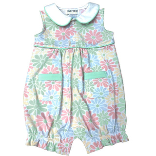 Ishtex Retro Flower Girl's Romper
