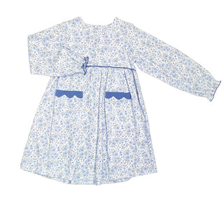 Ishtex Girls Ditsy Flower Empire Dress