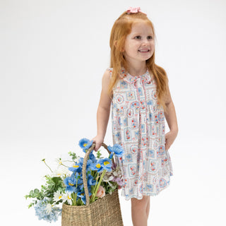 Angel Dear Jill Dress Sleeveless with Bloomer- Julep's Floral Patchwork