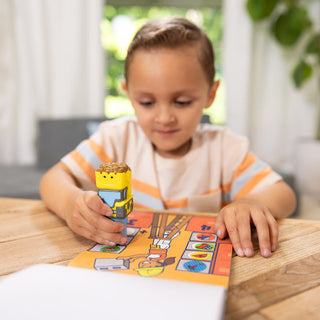 Melissa & Doug Sticker WOW! Activity Pad & Sticker Stamper - Bulldozer