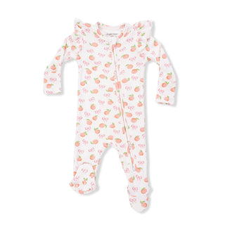 Angel Dear 2 Way Ruffle Sleeve Zipper Footie - Little Peaches