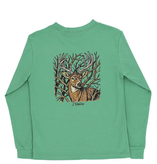 The Bailey Boys Long Sleeve Logo Tee - Buck/Sage