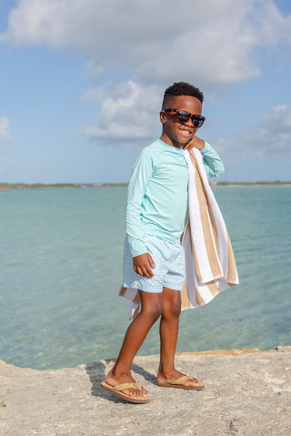 The Beaufort Bonnet Company Tortola Trunks -Dunmore Doo-Dad with Lauderdale Lavender