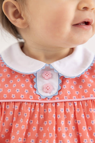 The Beaufort Bonnet Company Mary Dal Bubble - Mill Street Manor Mini Floral with Barrington Blue