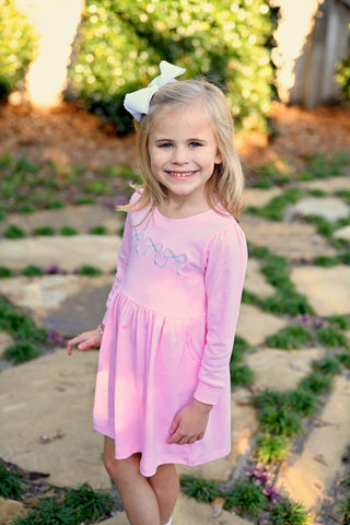 light pink sweatshirt dress Happy Moments Pink Sweatshirt Dress