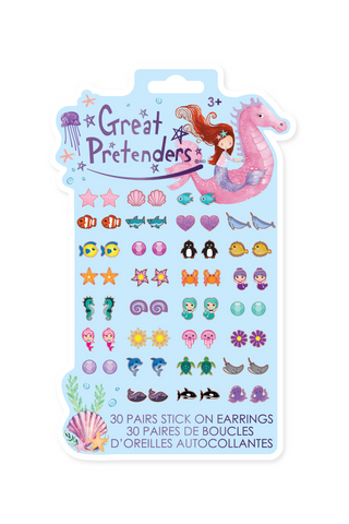 Mermaid Sticker Earrings- 30 pack