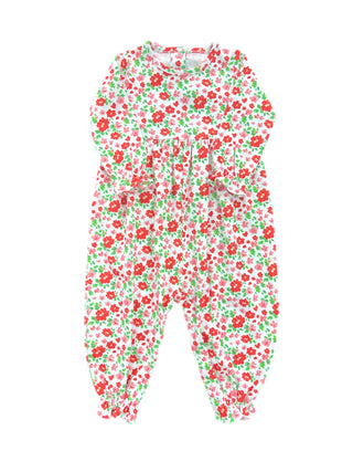 Isla Knit Long Bubble - Red & Pink Floral