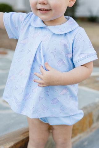 James and Lottie Rory Diaper Set, Game On Knit