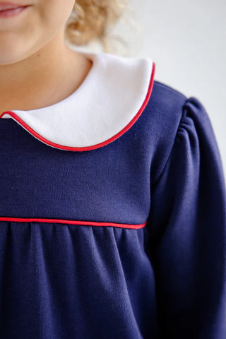 Beaufort Bonnet Long Sleeve Maerin Fitz Frock in Nantucket Navy