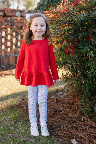 James and Lottie Peggie Peplum Legging Set in Full Bloom